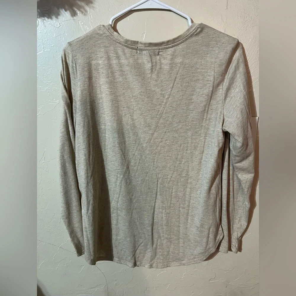 Women's Long Sleeve Fall Pumpkin Coffee shirt top medium - Picture 4 of 4